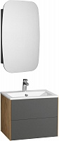 Акватон Мебель для ванной Сохо 60 R графит софт/дуб веллингтон